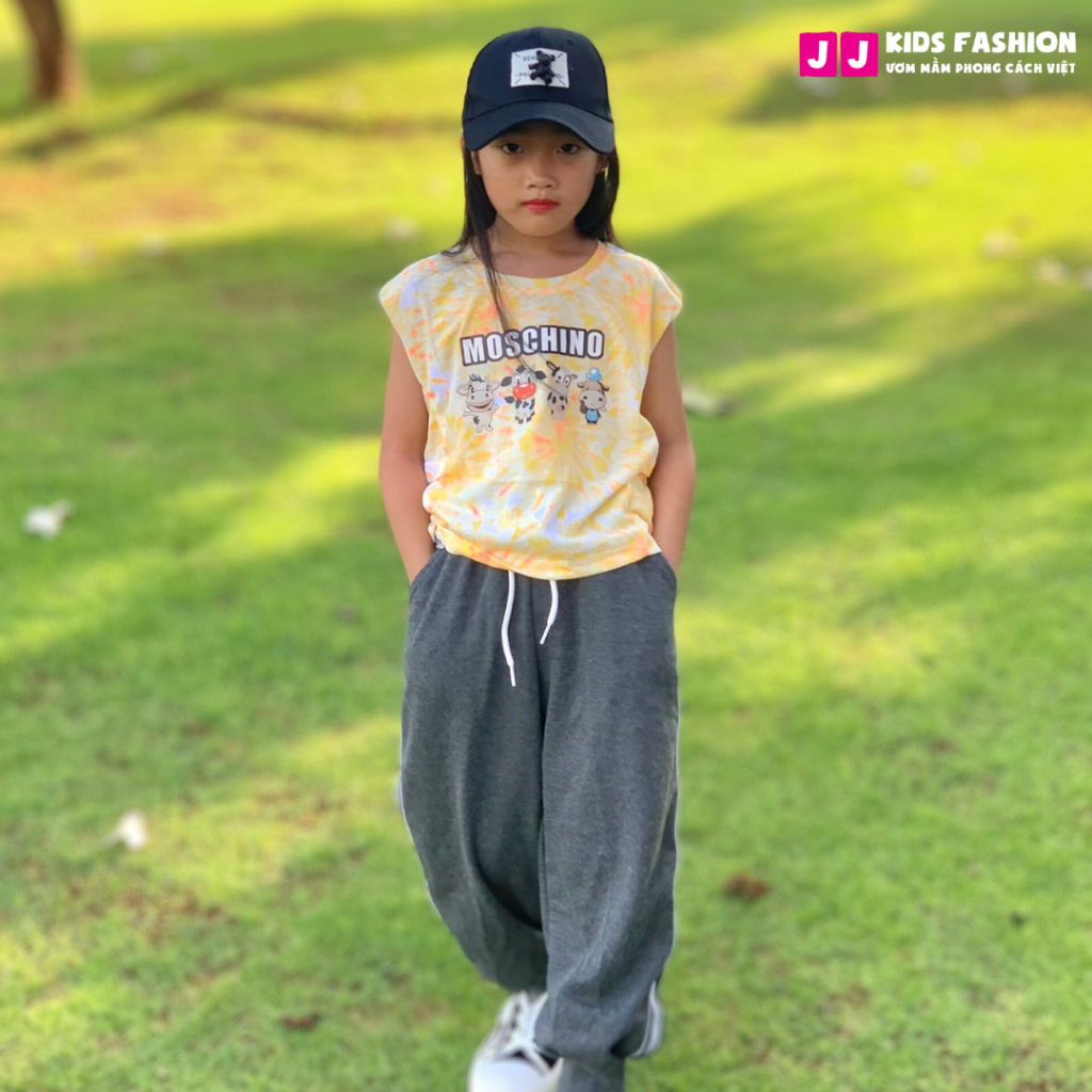 Áo thun cho bé gái, áo phông bé gái ngắn tay cao cấp họa tiết dễ thương thời trang - JJ Kids