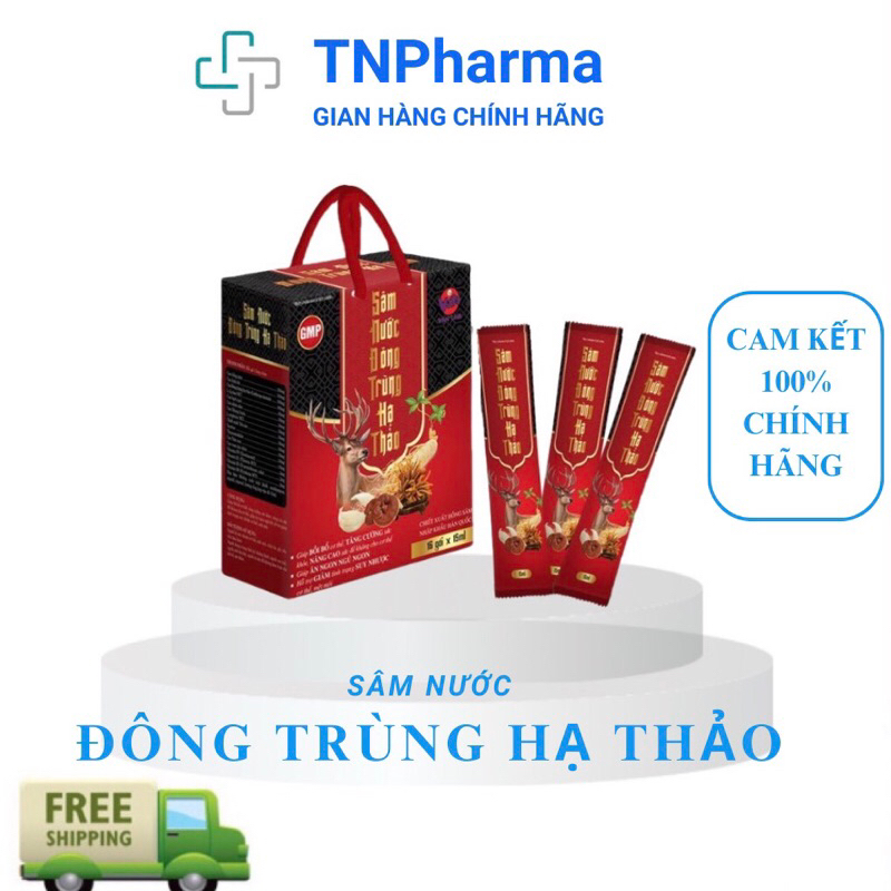 Sâm Nước Đông Trùng Hạ Thảo - hộp 16 gói - Giảm mệt mỏi, nâng cao sức đề kháng