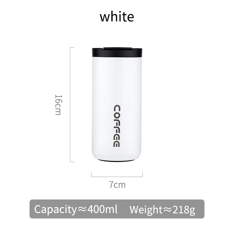 Ly Giữ Nhiệt Coffee Inox 304 Đựng Nước 400ml - Bình Giữ Nhiệt Pha Cà Phê, Trà