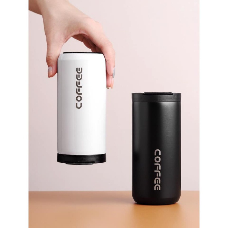 Ly Giữ Nhiệt Coffee Inox 304 Đựng Nước 400ml - Bình Giữ Nhiệt Pha Cà Phê, Trà