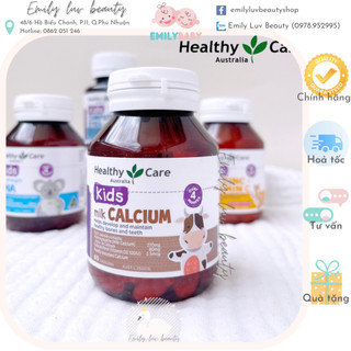 Viên bổ sung canxi từ sữa cho bé 4m+ Healthy Care úc