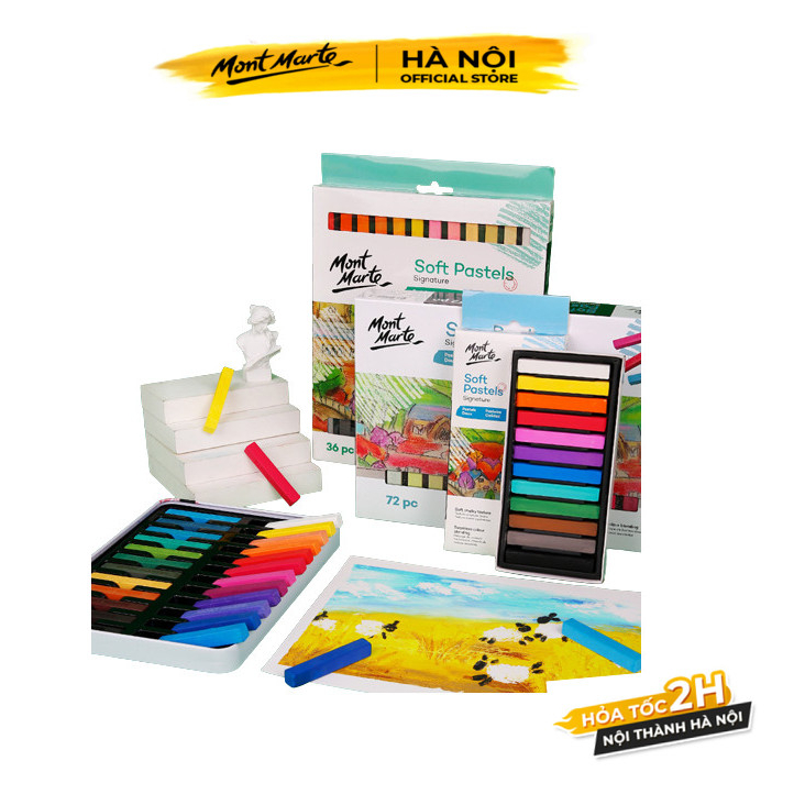 Phấn tiên Mont Marte 12/36 Màu - Signature Soft Pastels