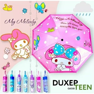 Dù gấp gọn hoạt hình Hello Kitty Doremon và thỏ