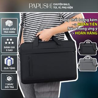 Túi da PU đựng laptop 15.6 inch tài liệu a4 công sở cặp đựng đi chơi đi làm đeo chéo to chống sốc túi xách nam XYTXT3