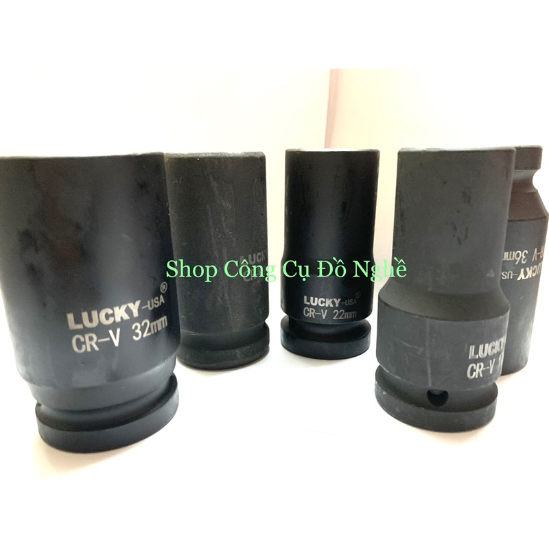 Đầu tuýp 3/4, đầu típ dài loại tốt đủ kích cỡ