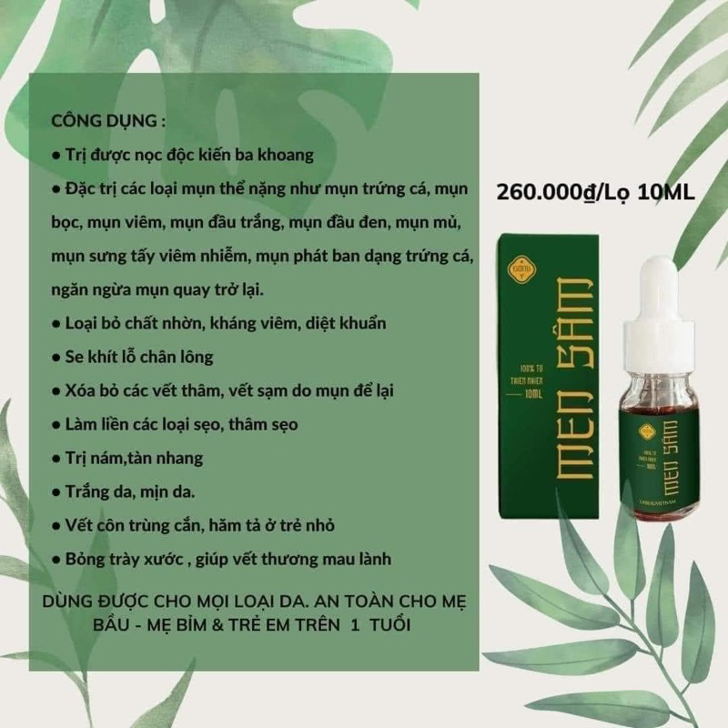 Men sâm mụn thượng đẳng LàBeau