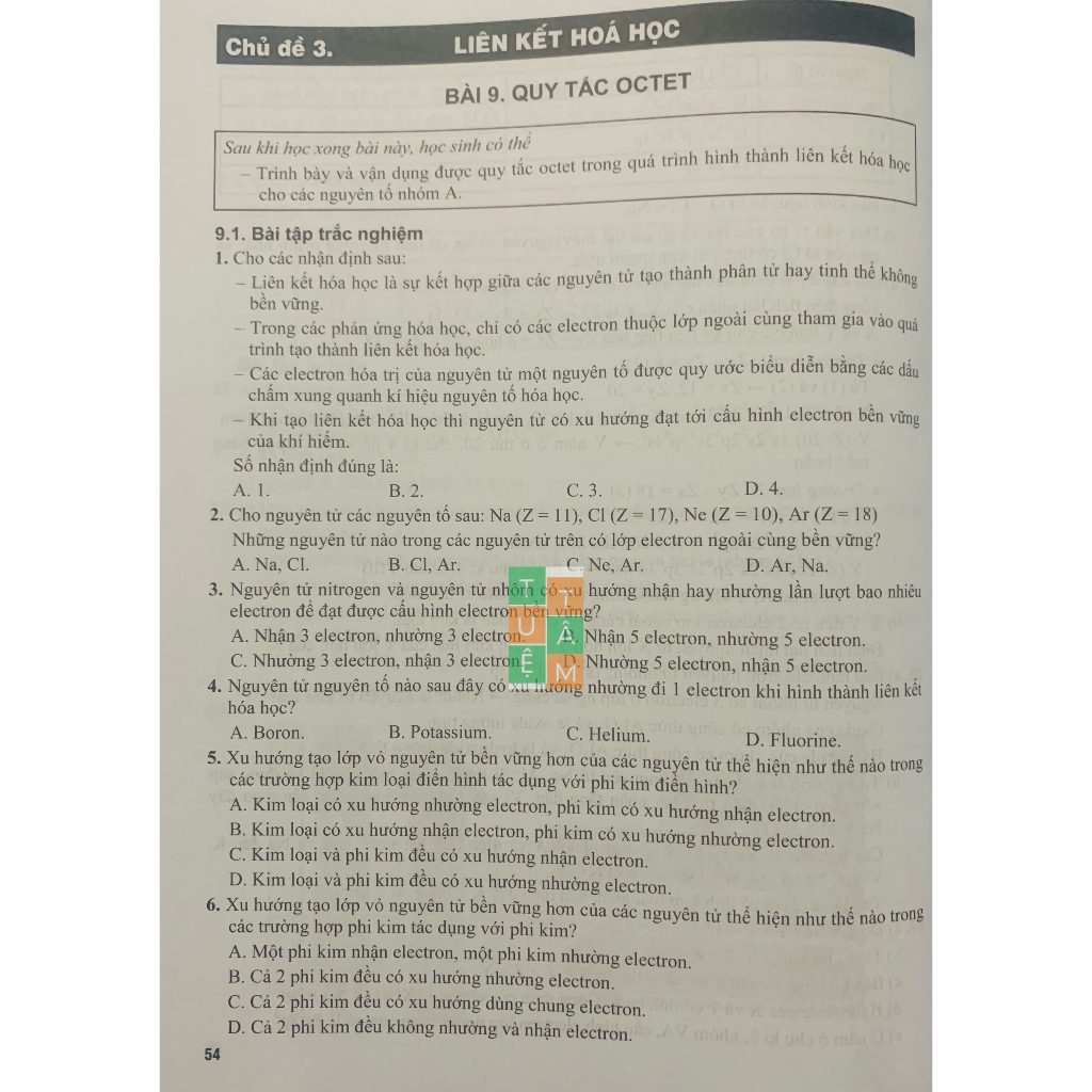 Sách - Bài tập phát triển năng lực Hóa học 10