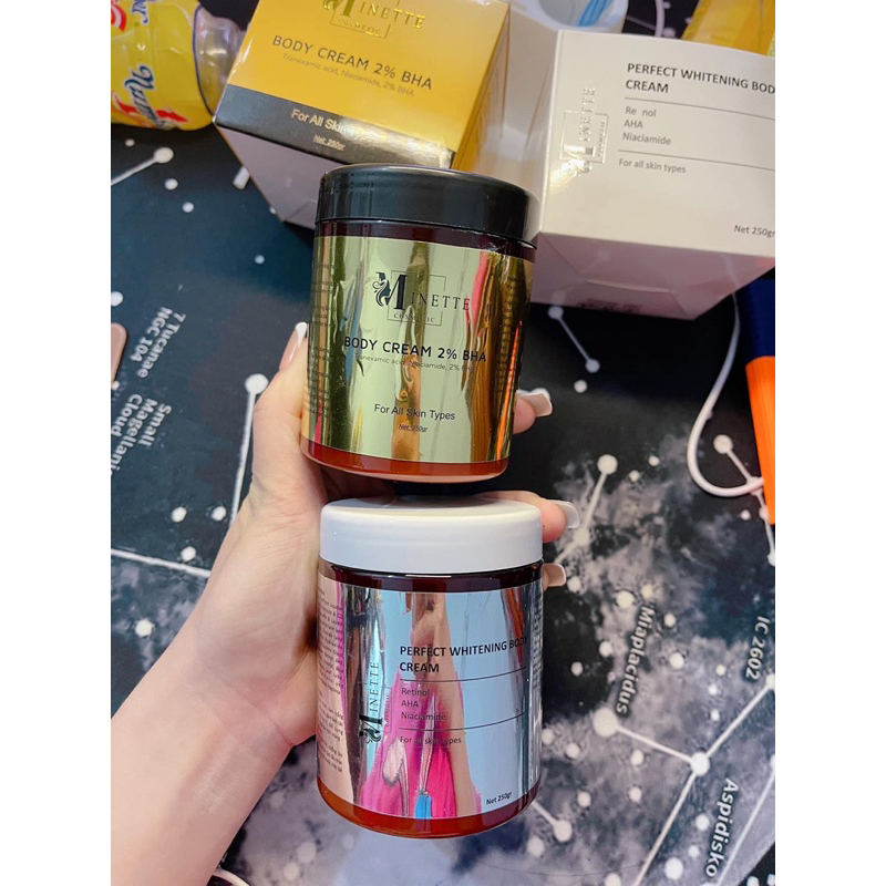 COMBO KEM BODY NGÀY ĐÊM MINETTE COSMETIC