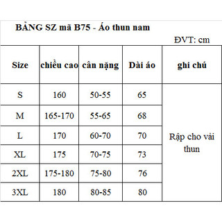 Rập giấy A0 áo thun polo tay raplang mã B75