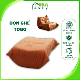Đôn ghế thư giãn togo, đệm ghế sofa lười, sofa đơn cao cấp, thiết kế độc đáo, bọc da sang trọng