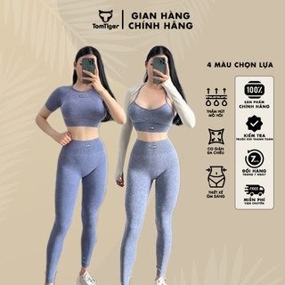 Bộ đồ tập gym dài botee oxygen tomtiger vải wash cao cấp, siêu mềm mịn, co giãn 4 chiều