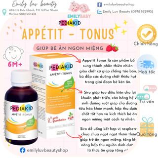 [Mẫu Mới] Siro Vitamin cho bé Pediakid Pháp