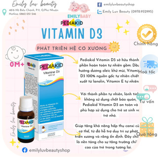 [Mẫu Mới] Siro Vitamin cho bé Pediakid Pháp