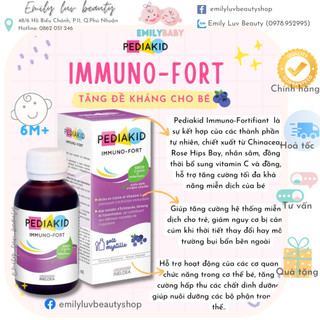 [Mẫu Mới] Siro Vitamin cho bé Pediakid Pháp