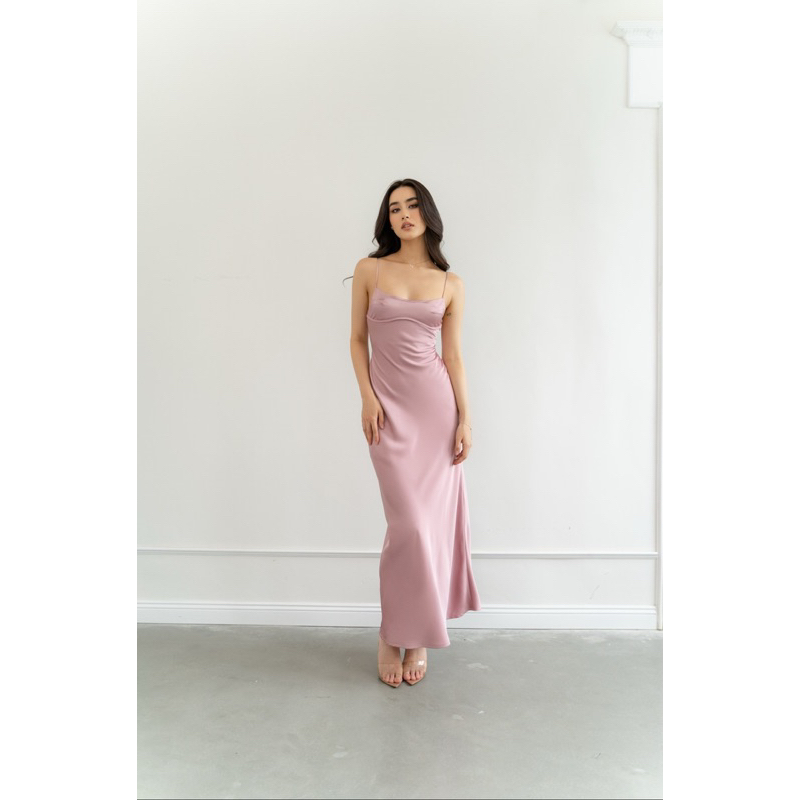 MERU SILK DRESS - Đầm thiết kế cao cấp - Đầm dài - Đầm tiểu thư - Đầm dự tiệc - Đầm hai dây