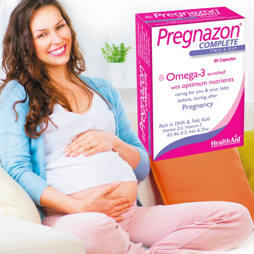 Viên Bổ Bầu HealthAid Pregnazon Complete - Cung cấp Vitamin và Khoáng Chât thiết yếu cho mẹ bầu H/60v - ANH QUỐC