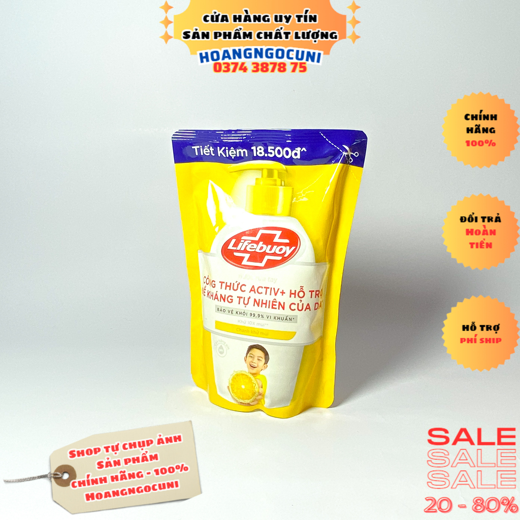 Nước rửa tay túi 400g loại mới