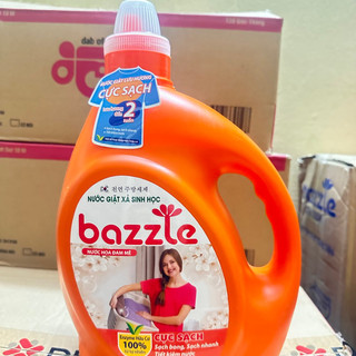 Combo 4 can Nước giặt xả Sinh Học Bazzle 3,6kg
