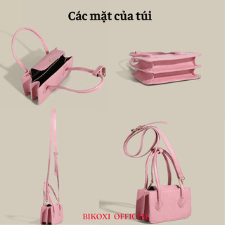 Túi Xách Nữ Mini Kèm Dây Đeo Màu Sắc Basic Dễ Phối Đồ
