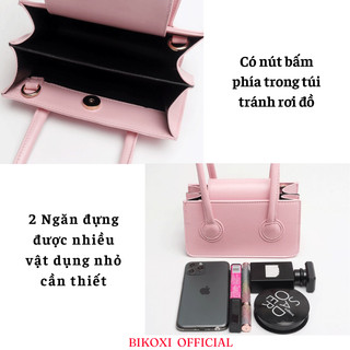 Túi Xách Nữ Mini Kèm Dây Đeo Màu Sắc Basic Dễ Phối Đồ