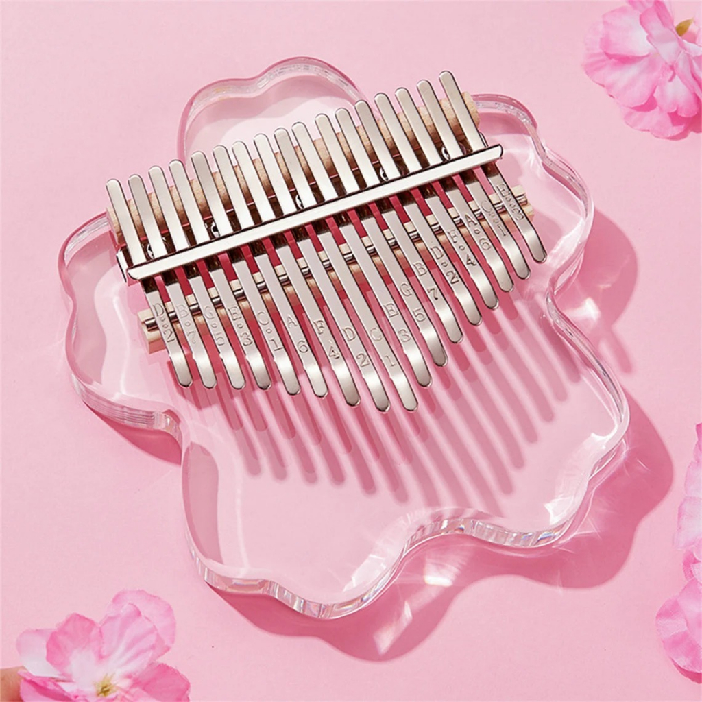 Đàn Kalimba 17 Phím Hoa Anh Đào, Đàn Kalimba Acrylic Giá Rẻ