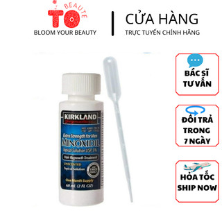 Dung dịch minoxidil 5% kirkland mọc râu, tóc mỹ 60ml