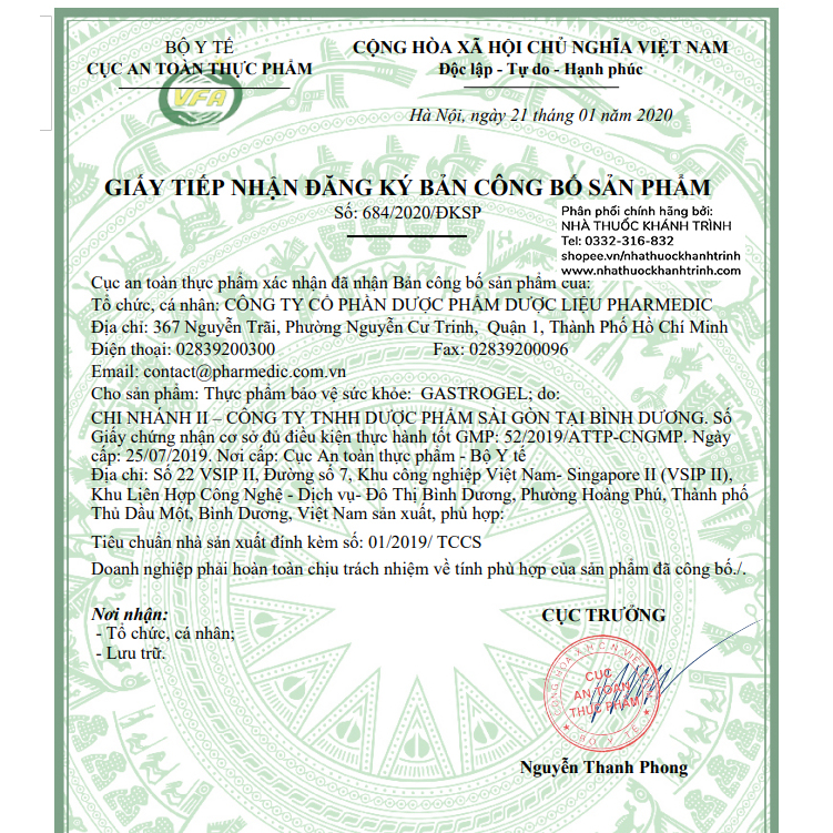 GASTROGEL viên nhai giảm đau nhanh cho dạ dày, tá tràng