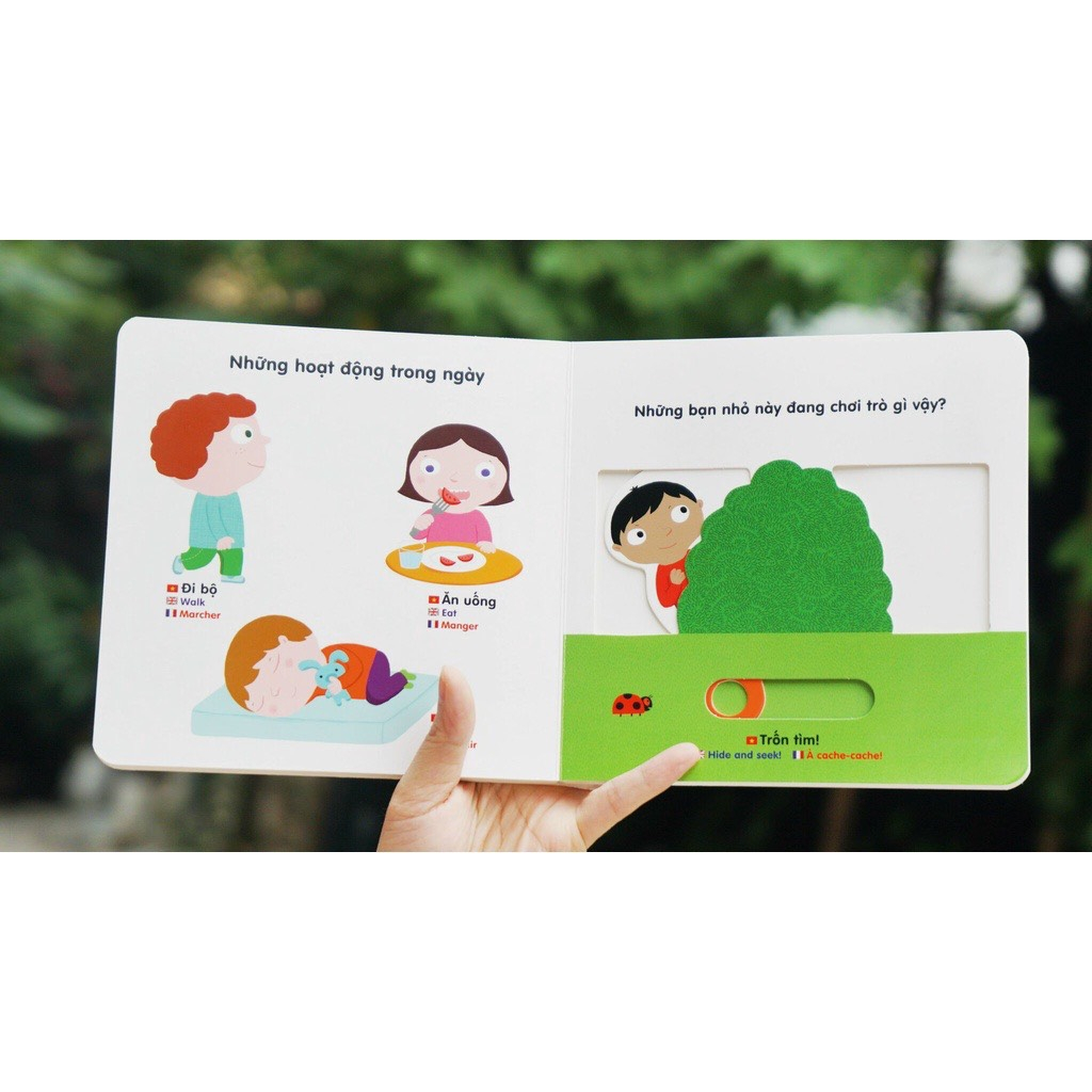 Sách chuyển động thông minh đa ngữ Việt - Anh - Pháp