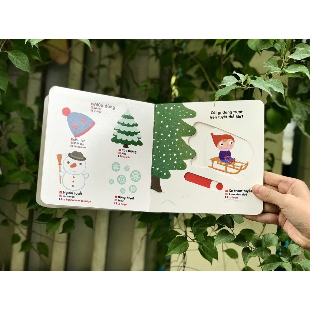 Sách chuyển động thông minh đa ngữ Việt - Anh - Pháp