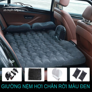 Đệm hơi ô tô, đệm hơi ô tô được phủ nhung mềm mại, êm ái,nệm hơi ô tô cao cấp tặng kèm bơm điện, gối, miếng vá dự phòng