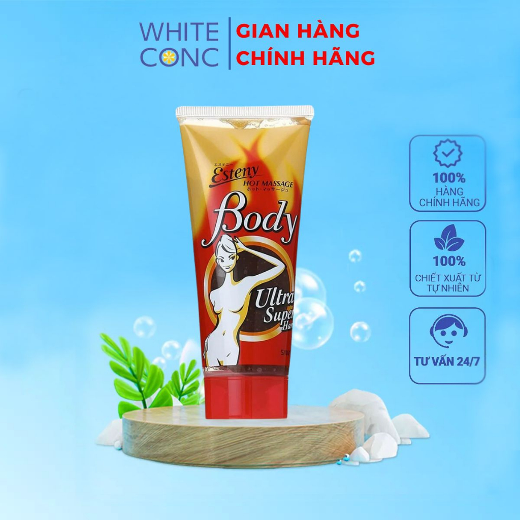 Kem tan mỡ bụng Esteny Body Hot Massage Gel Sana Nhật Bản 240g