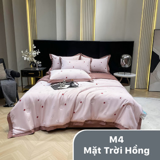 Chăn ga gối lụa thái VIP 4 món