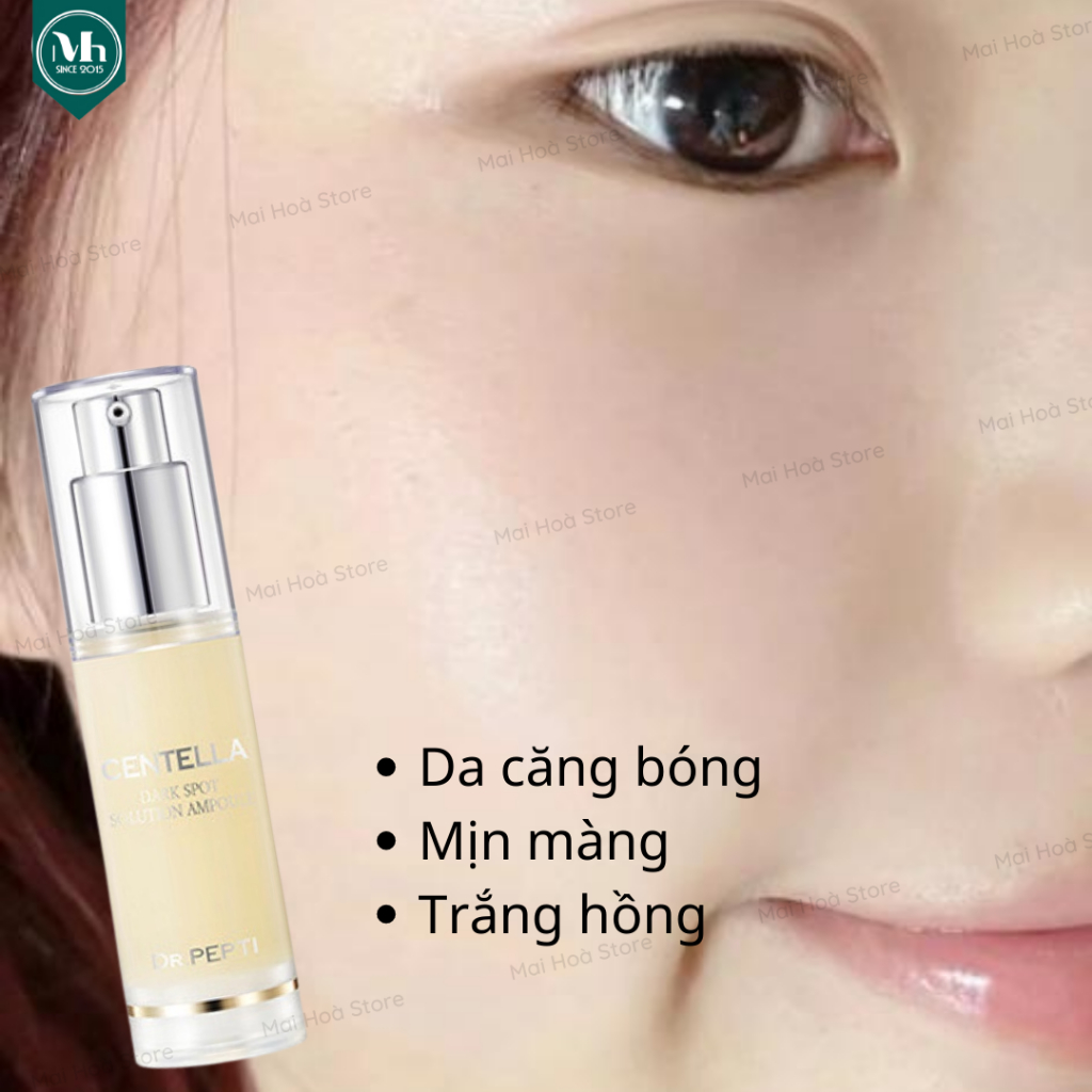 Tinh chất dưỡng trắng căng bóng DR.PEPTI Centella Dark Spot Solution Ampoule 30ml