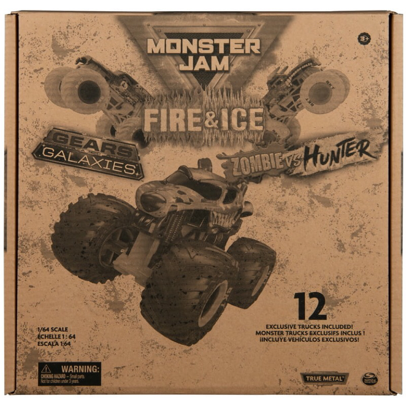Set 12 chiếc xe Monster Jams Truck Inclued, hàng Mỹ