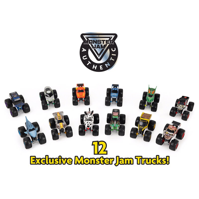 Set 12 chiếc xe Monster Jams Truck Inclued, hàng Mỹ