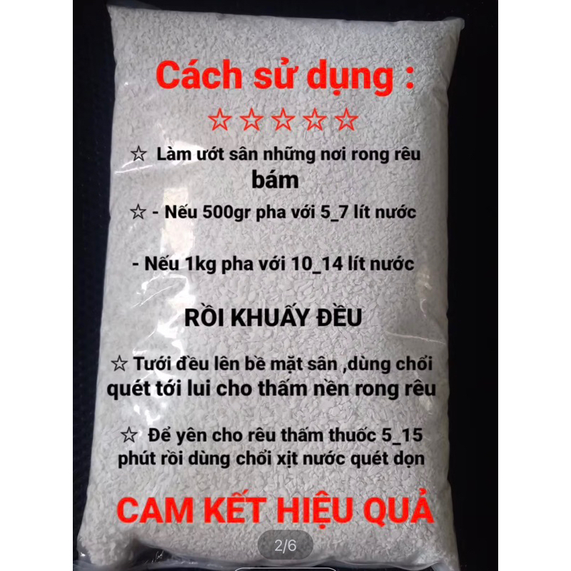 Bột tẩy rong rêu sân nền 500g