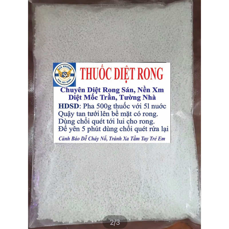 Bột tẩy rong rêu sân nền 500g