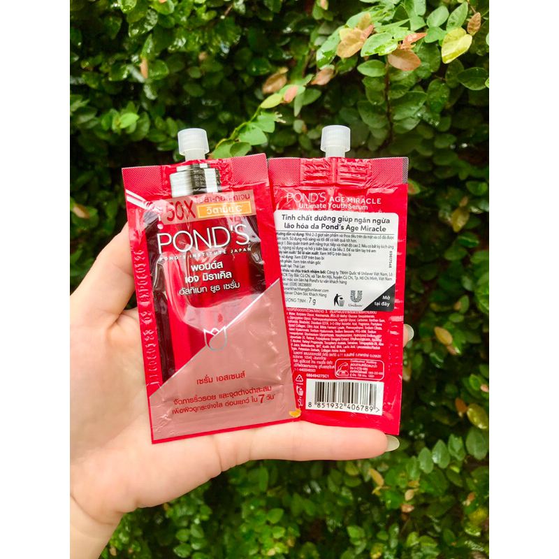 Gói 7g tinh chất serum ponds giảm nếp nhăn chống lão  hoá da