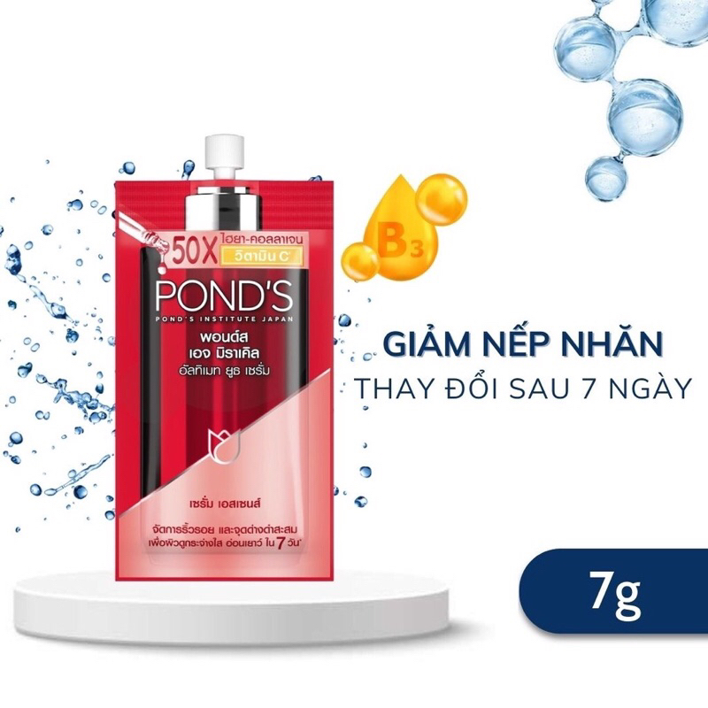 Gói 7g tinh chất serum ponds giảm nếp nhăn chống lão  hoá da