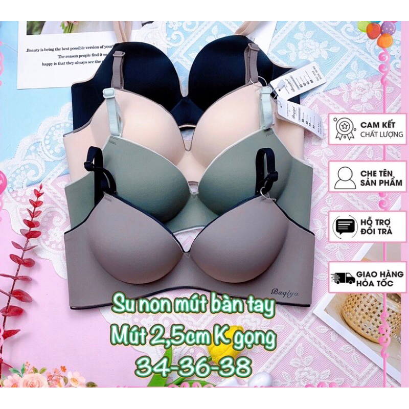 Áo lót su non đệm vừa 2CM không gọng, áo lót nâng ngực tạo khe thần thánh có video thật ạ