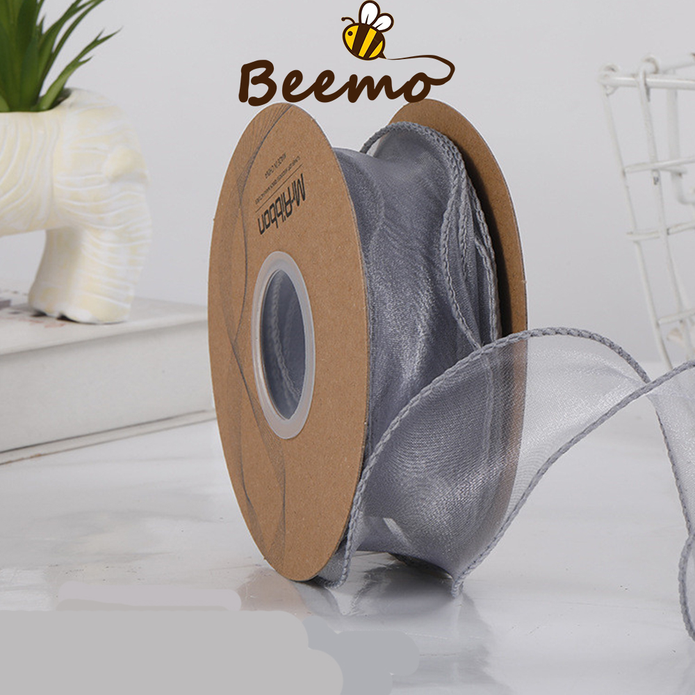 Ruy Băng Viền Sóng Vải Voan Bản 4cm Cuộn 9 Mét