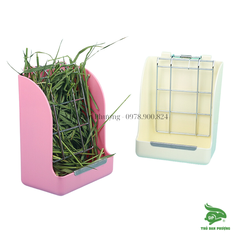Bát ăn kẹp cỏ cho thỏ - siêu tiện lợi