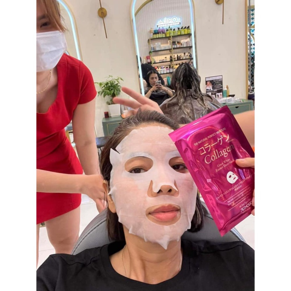 Mặt Nạ Collagen Nhật Bản Aishodo Grace White Essence Mask - 1 Miếng