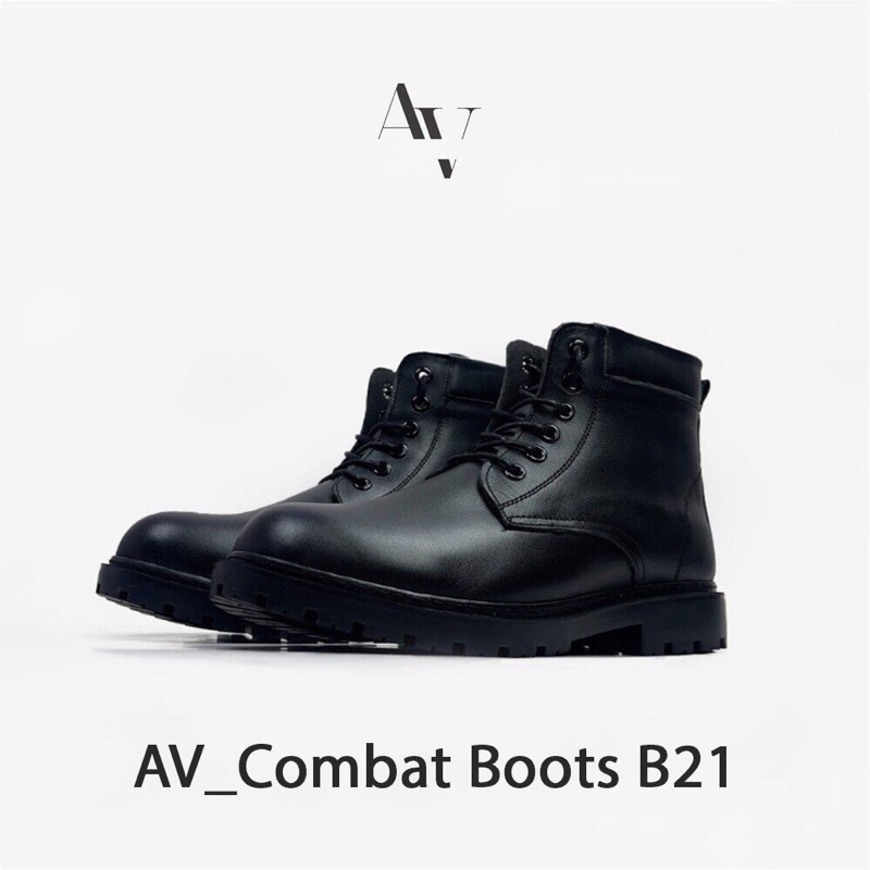 Giầy da nam combat boots da nguyên tấm nhập khẩu mẫu giầy hot nhất 2023!
