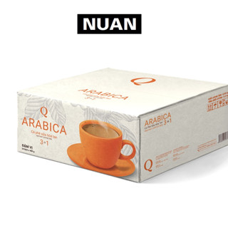 Cà phê sữa hòa tan arabica Trần Quang NUAN 3 in 1 uống liền bịch thùng 10kg