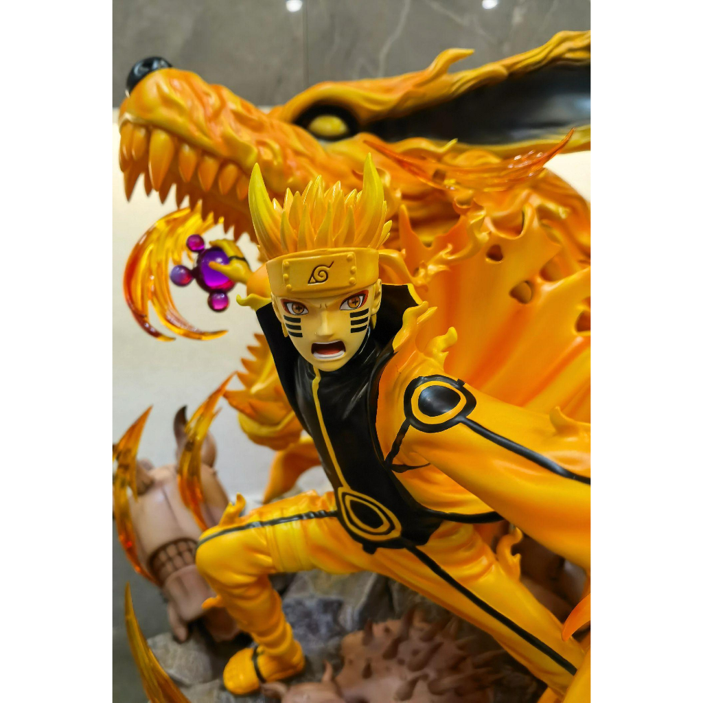 Mô hình, Figure Naruto trạng thái Jinchuriki & Cửu vĩ Kurama tư thế chiến đấu siêu đẹp cao 29cm - Fullbox Toz Store