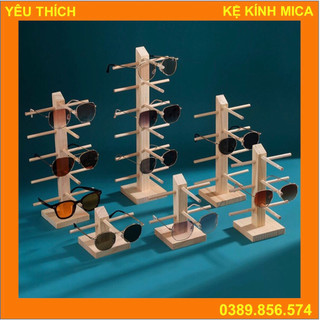 Kệ kính mắt chất liệu gỗ siêu bền đẹp, Giá treo kính bằng gỗ.