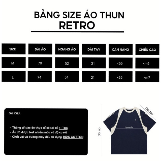 Áo thun Raglan chữ G, áo thun Nam Nữ Unisex Cotton Retro Hàn Quốc GTM 2023