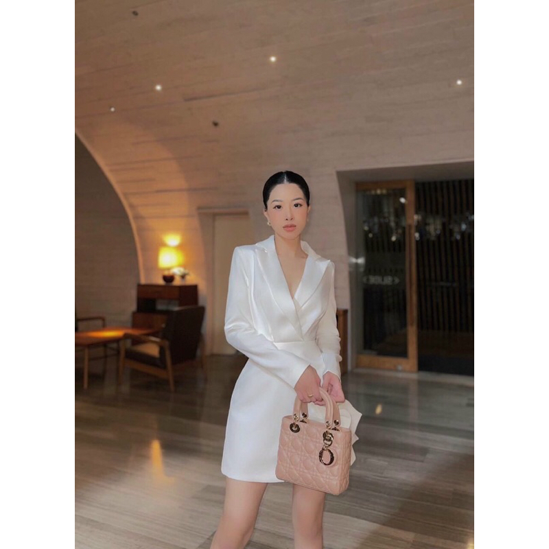 Đầm cổ vest hoa tay dài sang chảnh bigsize 45-100kg ❤️