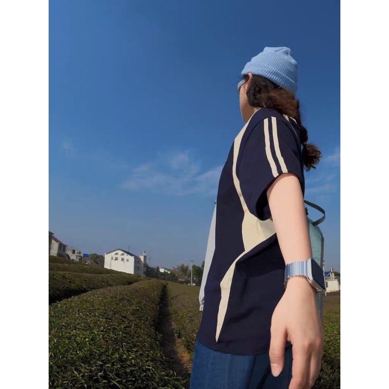 Áo thun Raglan chữ G, áo thun Nam Nữ Unisex Cotton Retro Hàn Quốc GTM 2023